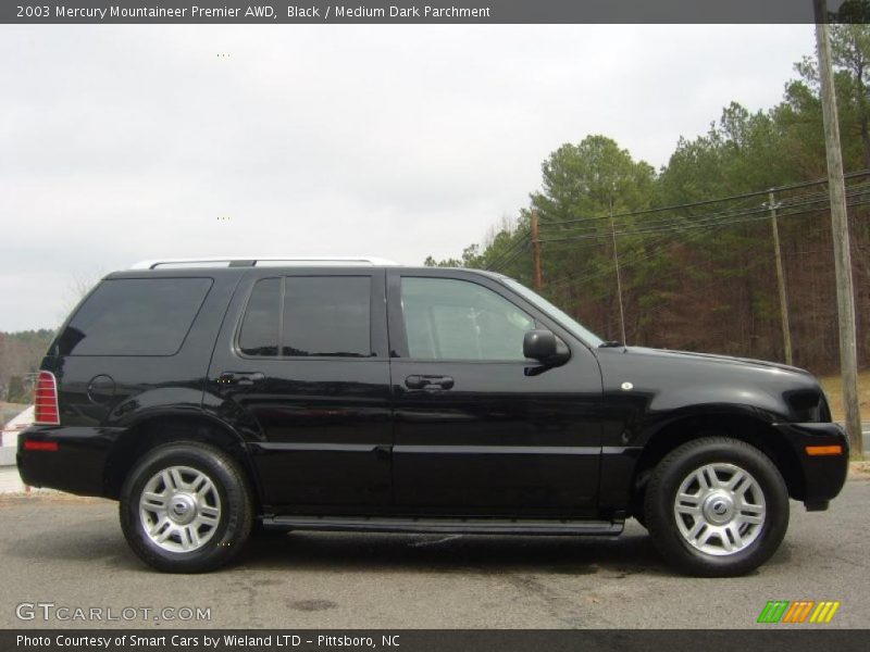 Black / Medium Dark Parchment 2003 Mercury Mountaineer Premier AWD