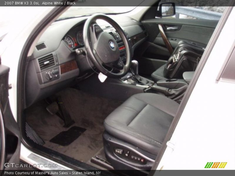 Alpine White / Black 2007 BMW X3 3.0si