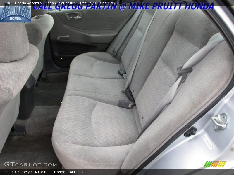 Satin Silver Metallic / Quartz Gray 2002 Honda Accord VP Sedan