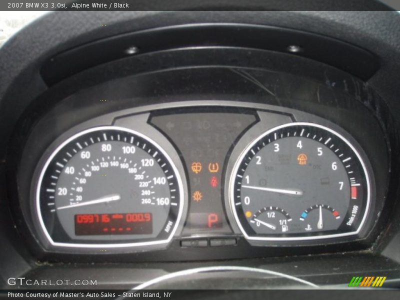 Alpine White / Black 2007 BMW X3 3.0si