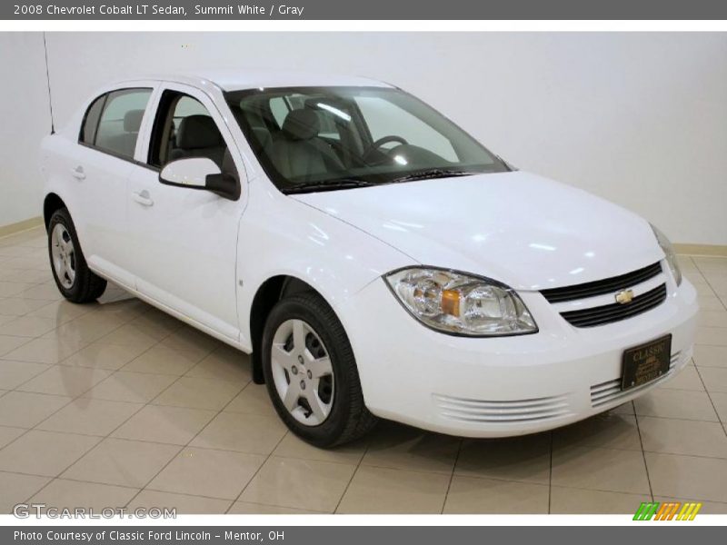 Summit White / Gray 2008 Chevrolet Cobalt LT Sedan