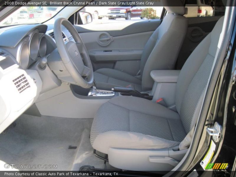 Brilliant Black Crystal Pearl / Dark Slate Gray/Light Slate Gray 2008 Dodge Avenger SE