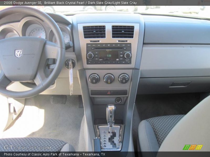 Brilliant Black Crystal Pearl / Dark Slate Gray/Light Slate Gray 2008 Dodge Avenger SE