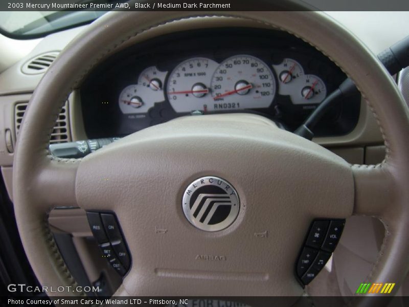 Black / Medium Dark Parchment 2003 Mercury Mountaineer Premier AWD