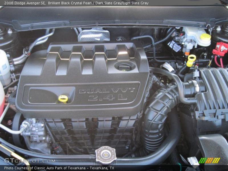 Brilliant Black Crystal Pearl / Dark Slate Gray/Light Slate Gray 2008 Dodge Avenger SE