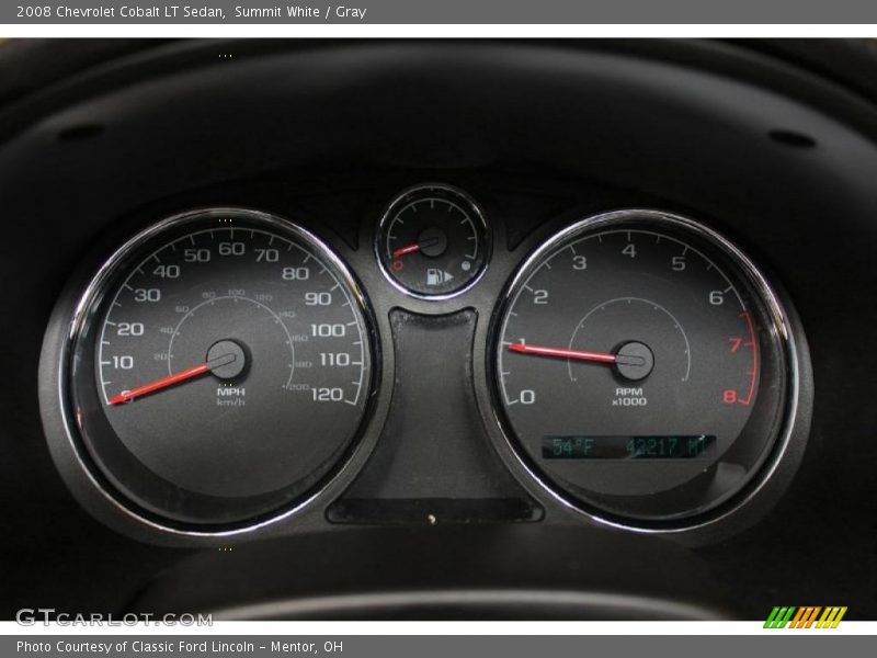 Summit White / Gray 2008 Chevrolet Cobalt LT Sedan