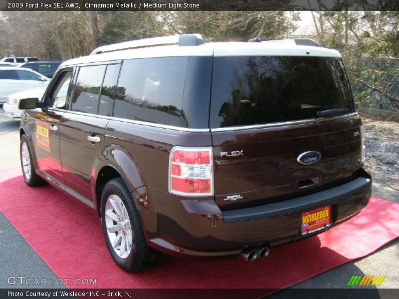 Cinnamon Metallic / Medium Light Stone 2009 Ford Flex SEL AWD