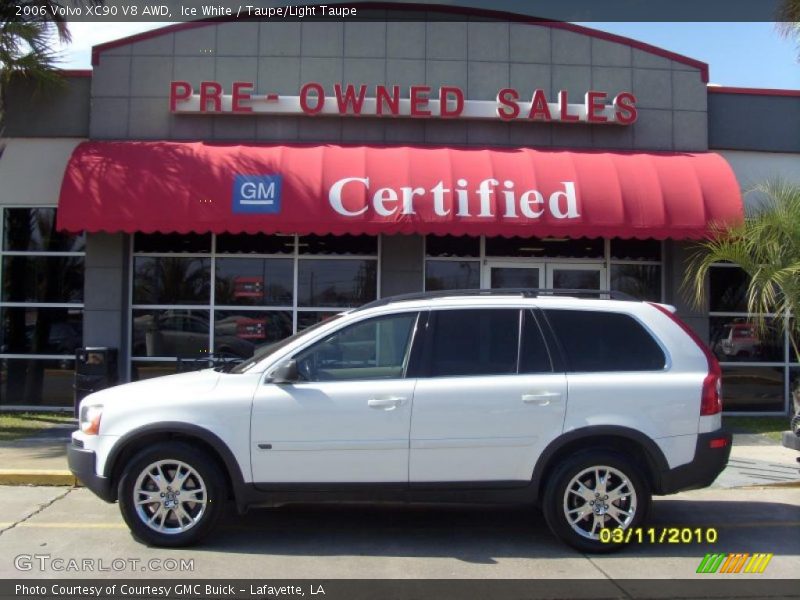 Ice White / Taupe/Light Taupe 2006 Volvo XC90 V8 AWD