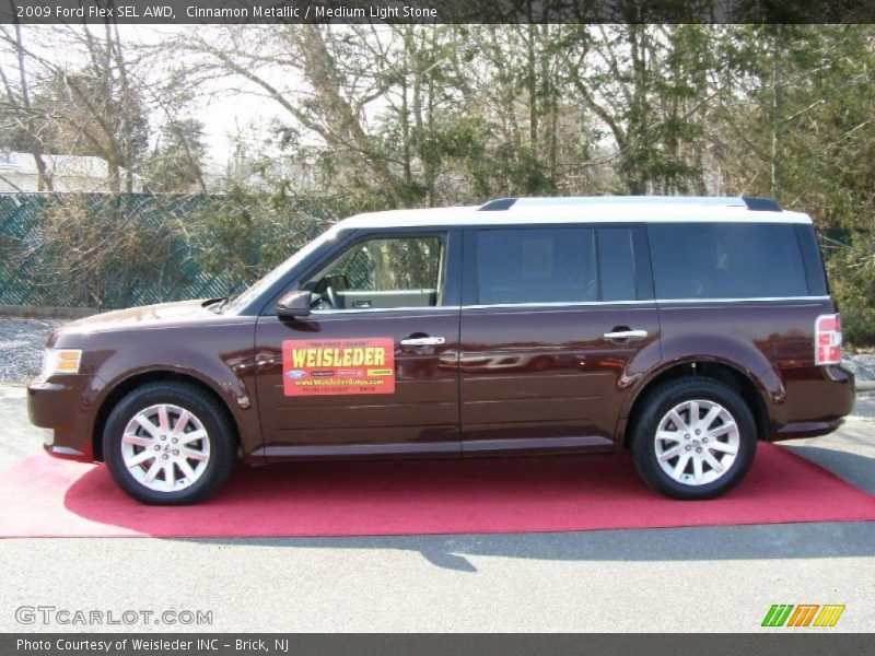 Cinnamon Metallic / Medium Light Stone 2009 Ford Flex SEL AWD