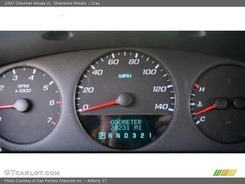 Silverstone Metallic / Gray 2007 Chevrolet Impala LS