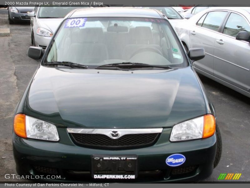 Emerald Green Mica / Beige 2000 Mazda Protege LX