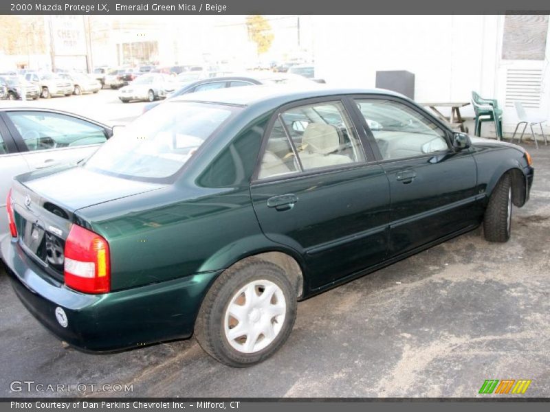 Emerald Green Mica / Beige 2000 Mazda Protege LX