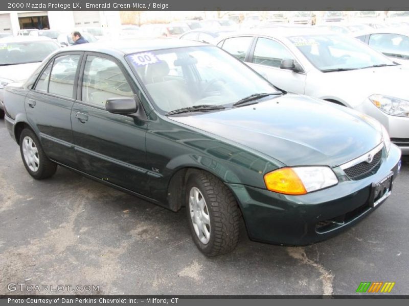 Emerald Green Mica / Beige 2000 Mazda Protege LX