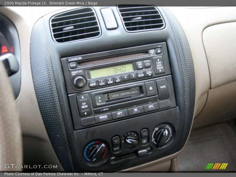 Emerald Green Mica / Beige 2000 Mazda Protege LX