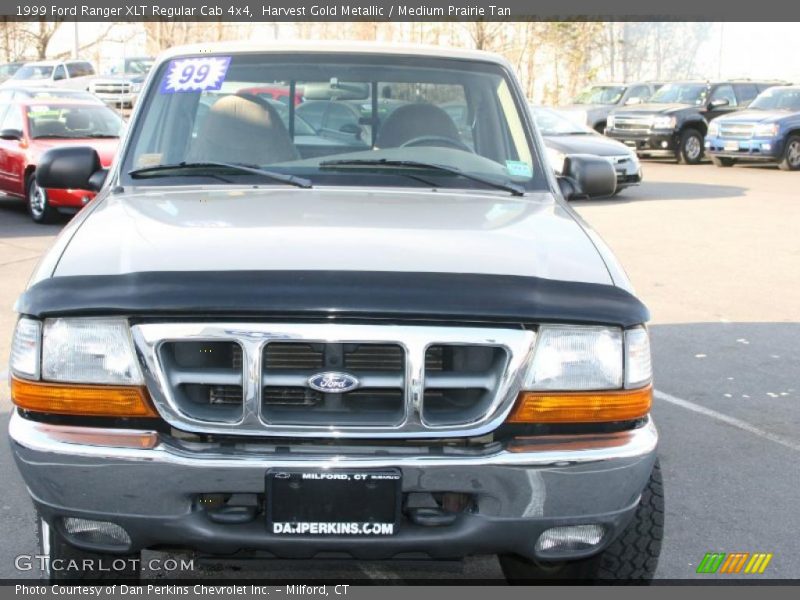 Harvest Gold Metallic / Medium Prairie Tan 1999 Ford Ranger XLT Regular Cab 4x4