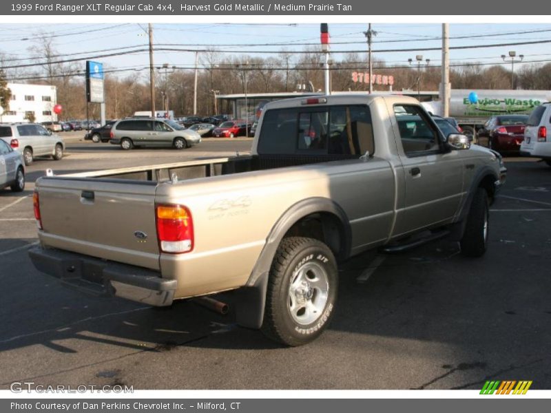 Harvest Gold Metallic / Medium Prairie Tan 1999 Ford Ranger XLT Regular Cab 4x4