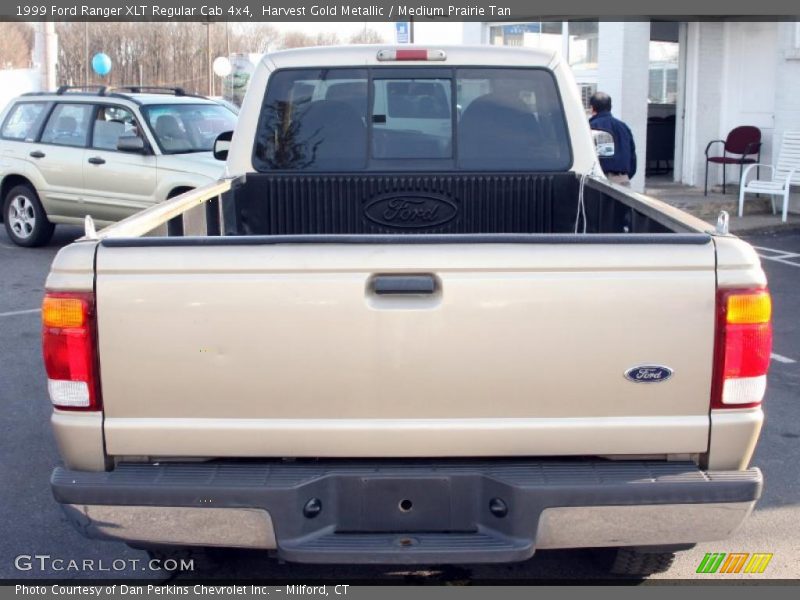 Harvest Gold Metallic / Medium Prairie Tan 1999 Ford Ranger XLT Regular Cab 4x4