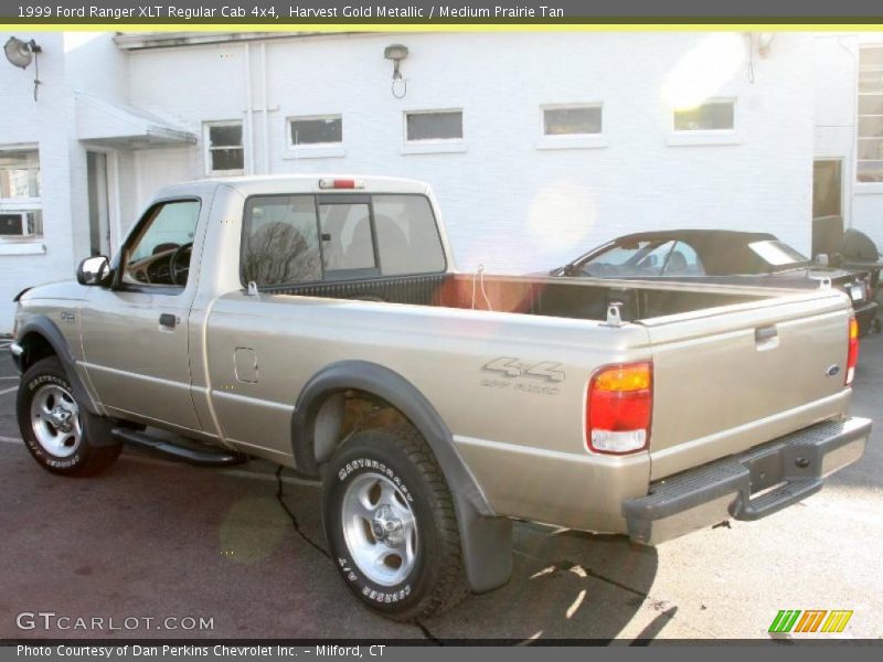 Harvest Gold Metallic / Medium Prairie Tan 1999 Ford Ranger XLT Regular Cab 4x4