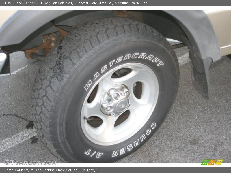 Harvest Gold Metallic / Medium Prairie Tan 1999 Ford Ranger XLT Regular Cab 4x4