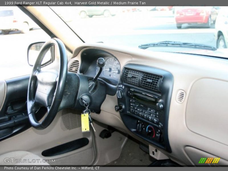 Harvest Gold Metallic / Medium Prairie Tan 1999 Ford Ranger XLT Regular Cab 4x4
