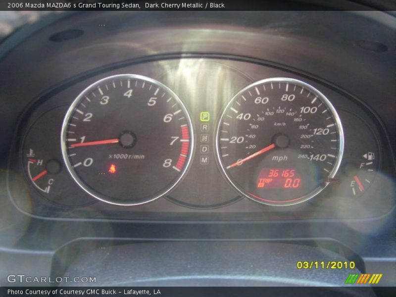 Dark Cherry Metallic / Black 2006 Mazda MAZDA6 s Grand Touring Sedan