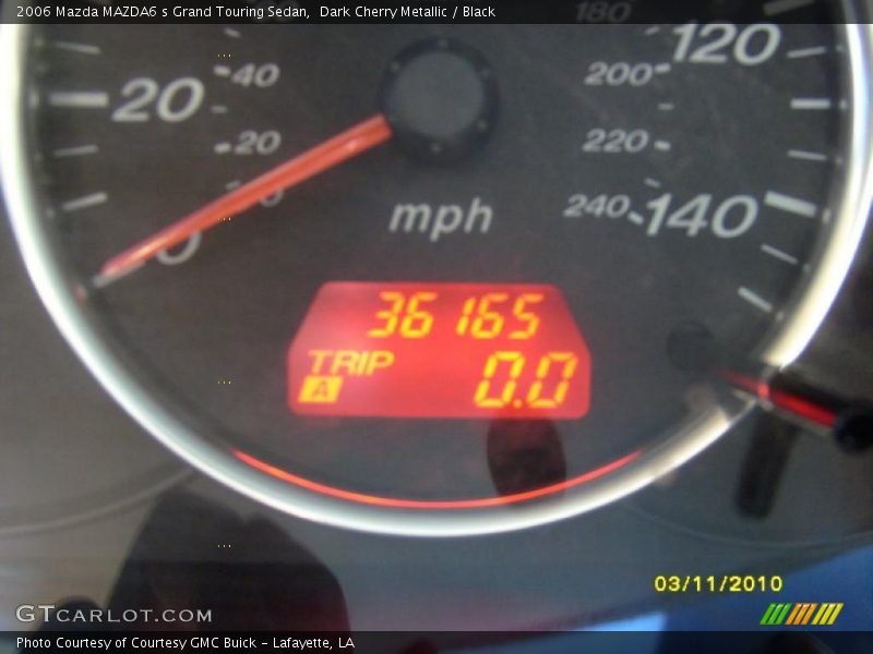 Dark Cherry Metallic / Black 2006 Mazda MAZDA6 s Grand Touring Sedan