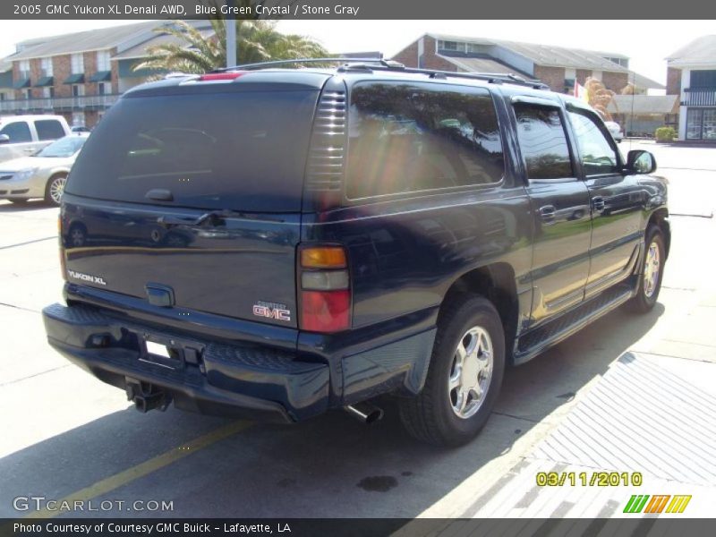 Blue Green Crystal / Stone Gray 2005 GMC Yukon XL Denali AWD