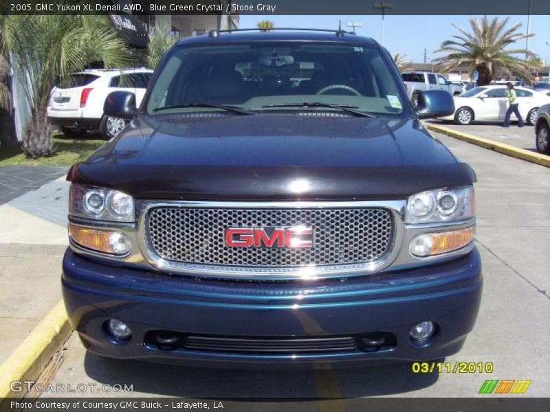 Blue Green Crystal / Stone Gray 2005 GMC Yukon XL Denali AWD