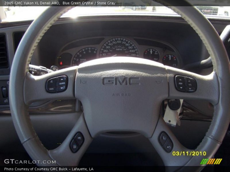 Blue Green Crystal / Stone Gray 2005 GMC Yukon XL Denali AWD
