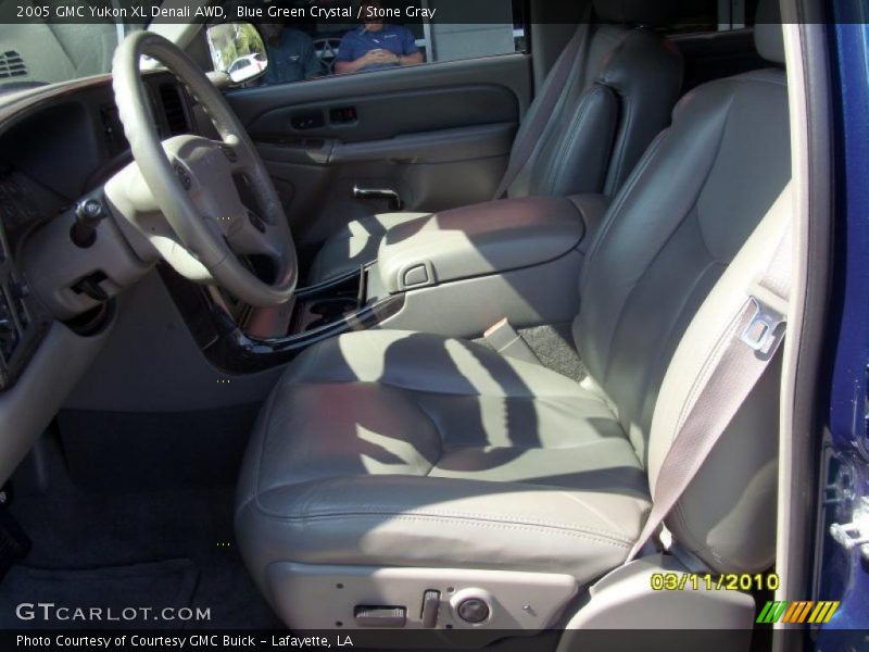 Blue Green Crystal / Stone Gray 2005 GMC Yukon XL Denali AWD