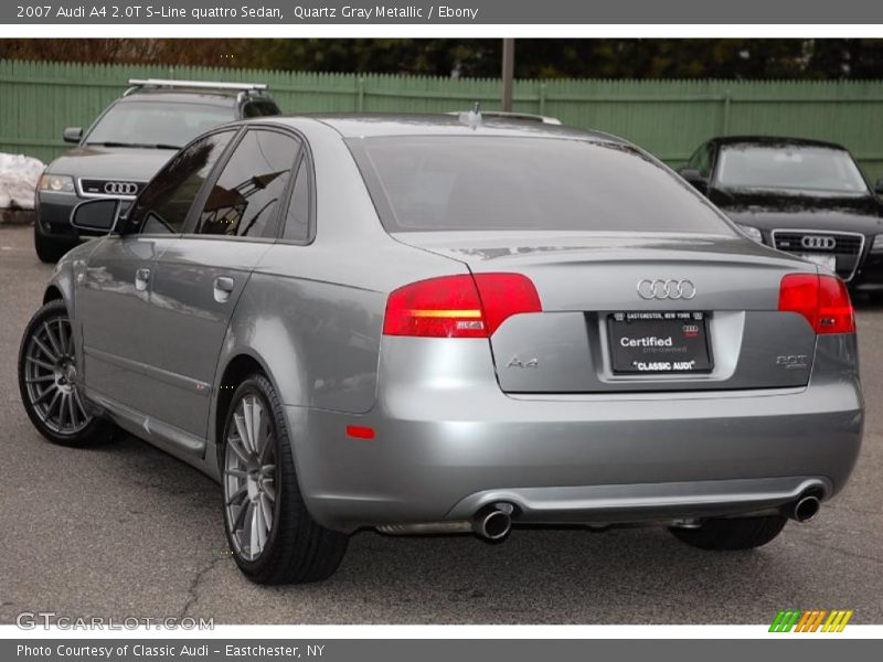 Quartz Gray Metallic / Ebony 2007 Audi A4 2.0T S-Line quattro Sedan