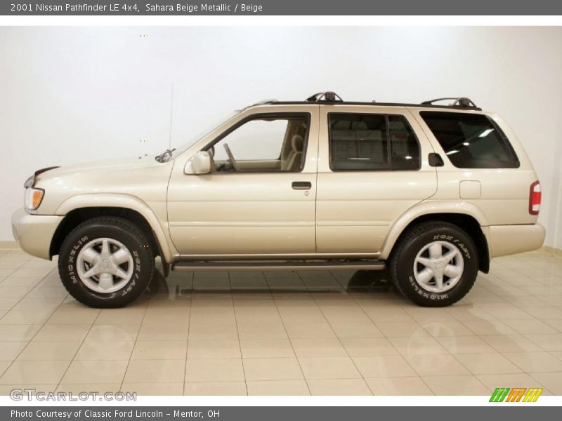 Sahara Beige Metallic / Beige 2001 Nissan Pathfinder LE 4x4