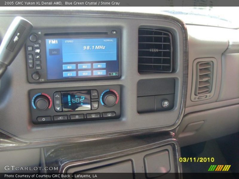 Blue Green Crystal / Stone Gray 2005 GMC Yukon XL Denali AWD