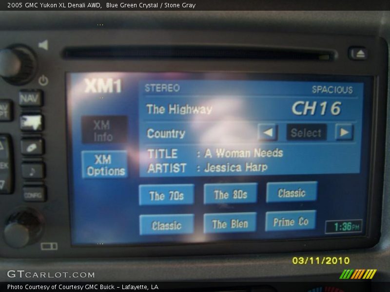 Blue Green Crystal / Stone Gray 2005 GMC Yukon XL Denali AWD