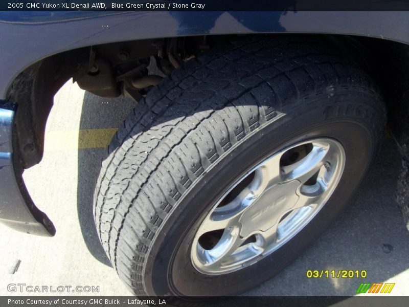 Blue Green Crystal / Stone Gray 2005 GMC Yukon XL Denali AWD