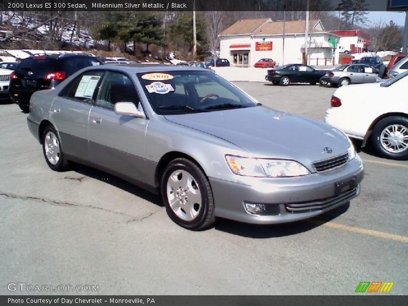 Millennium Silver Metallic / Black 2000 Lexus ES 300 Sedan