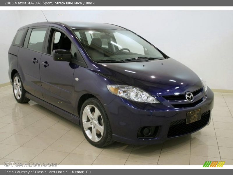Strato Blue Mica / Black 2006 Mazda MAZDA5 Sport