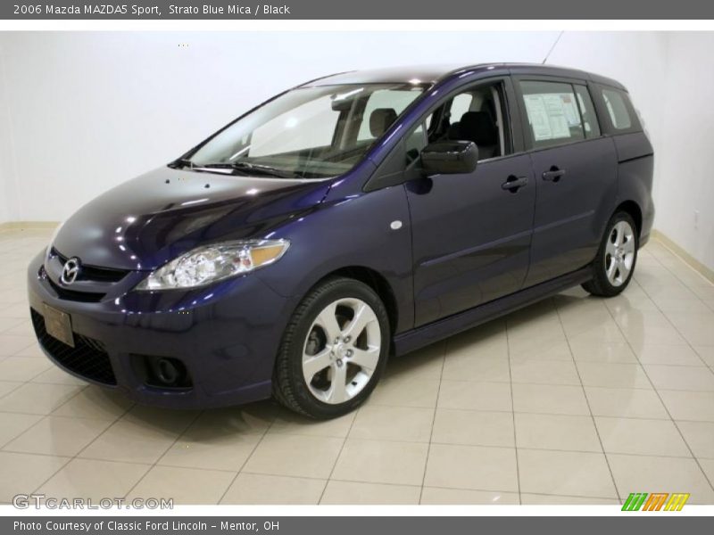 Strato Blue Mica / Black 2006 Mazda MAZDA5 Sport