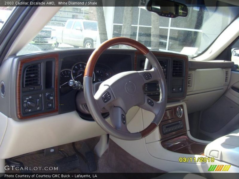 White Diamond / Shale 2003 Cadillac Escalade AWD