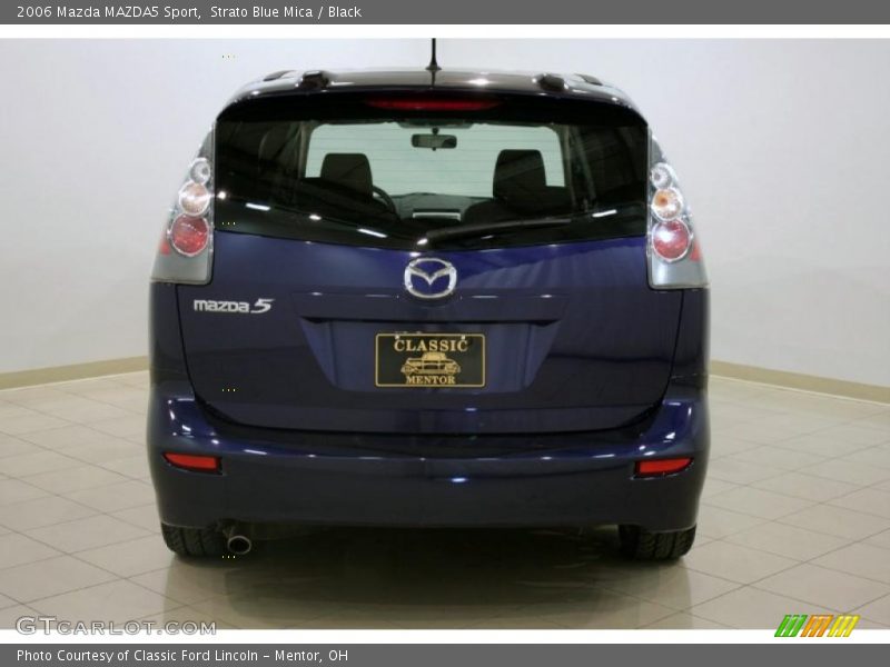 Strato Blue Mica / Black 2006 Mazda MAZDA5 Sport