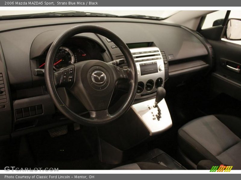 Strato Blue Mica / Black 2006 Mazda MAZDA5 Sport