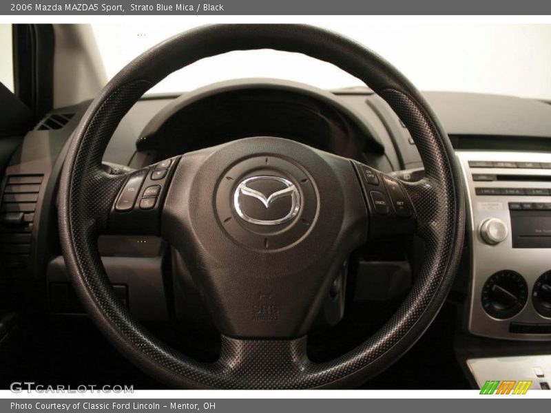 Strato Blue Mica / Black 2006 Mazda MAZDA5 Sport