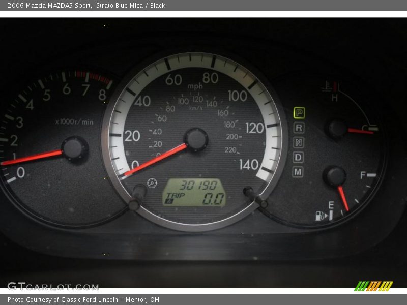 Strato Blue Mica / Black 2006 Mazda MAZDA5 Sport