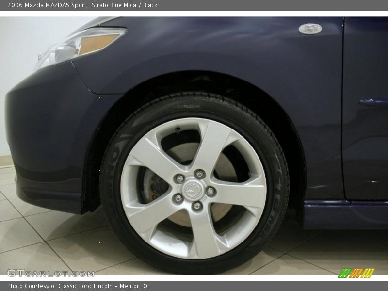 Strato Blue Mica / Black 2006 Mazda MAZDA5 Sport