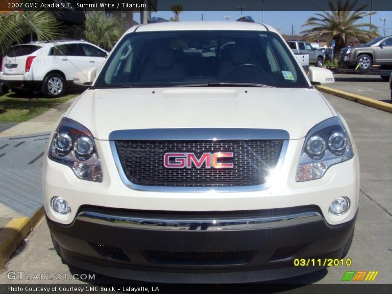 Summit White / Titanium 2007 GMC Acadia SLT