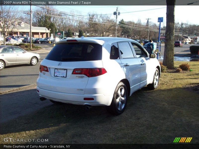 White Diamond Pearl / Taupe 2007 Acura RDX Technology