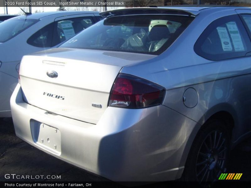 Ingot Silver Metallic / Charcoal Black 2010 Ford Focus SES Coupe