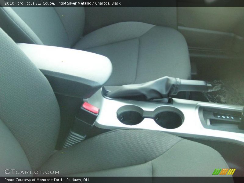 Ingot Silver Metallic / Charcoal Black 2010 Ford Focus SES Coupe