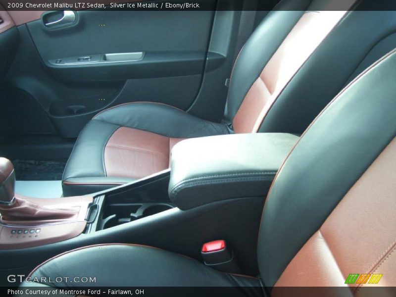 Silver Ice Metallic / Ebony/Brick 2009 Chevrolet Malibu LTZ Sedan