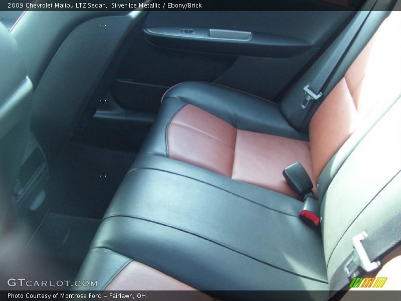 Silver Ice Metallic / Ebony/Brick 2009 Chevrolet Malibu LTZ Sedan
